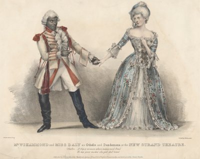 W. J. Hammond og Miss Daly som Othello og Desdemona på New Strand Theatre af John W. Gear