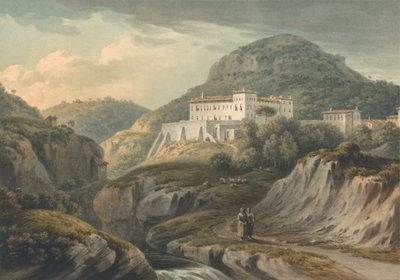 Kloster i Vietri, nær Salerno af John Warwick Smith