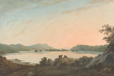 Lake Windermere fra Calgarth med Belle Isle af John Warwick Smith