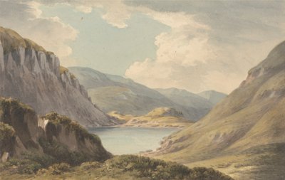 Llyn Geirionedd ikke langt fra Trefriew, ved floden Conway, Carnarvonshire af John Warwick Smith
