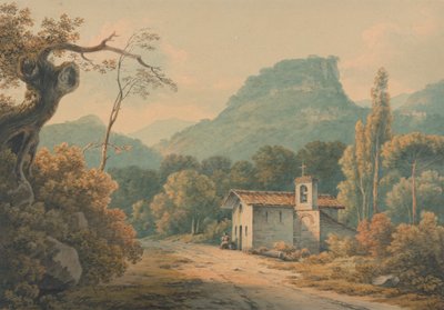 Eremitagen i Frascati af John Warwick Smith