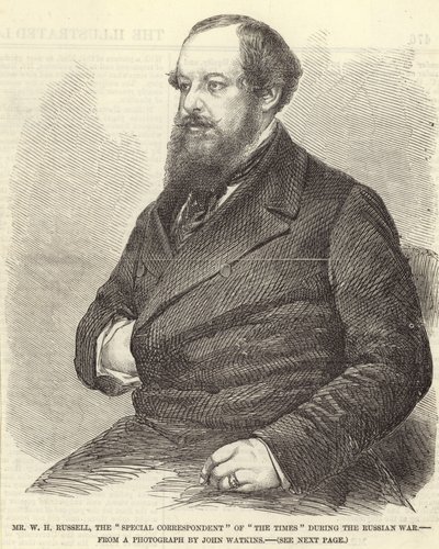 Portræt af Sir William Howard Russell af John Watkins