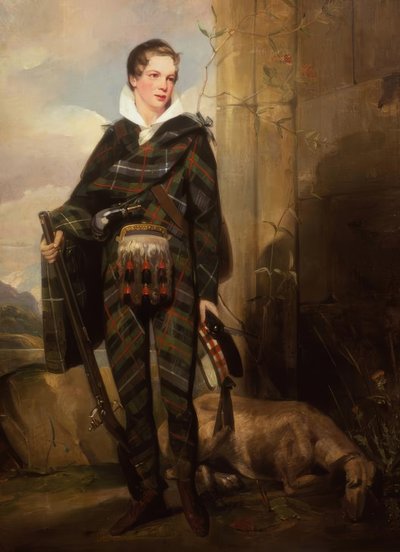 J.W. Gordon, Portræt af en dreng / maleri, 1800 -tallet af John Watson Gordon