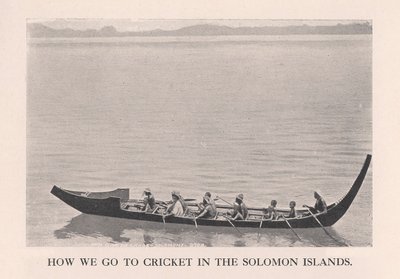 Sådan går vi til cricket på Salomonøerne, 1912. af John Watt Beattie