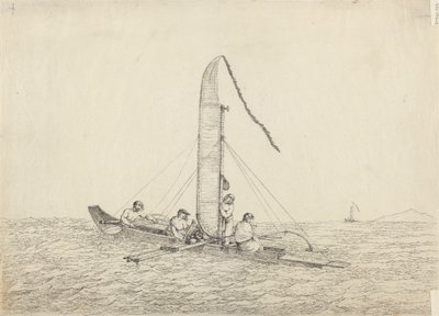 En sejlerkano af Otaheite af John Webber