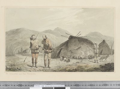 F.31 Tschuktschi og deres boliger, ca. 1773-84 (akvarel) af John Webber