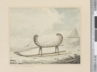 F.40 A Sledge of Kamtschatka, c.1783-84 (akvarel) af John Webber