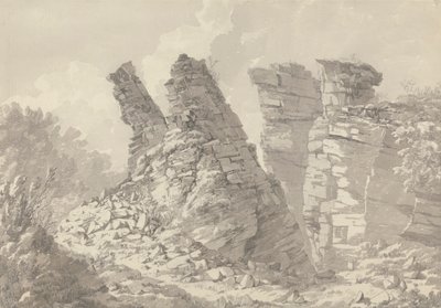 Hob Thursts Houses, Monsoldale, Derbyshire af John Webber