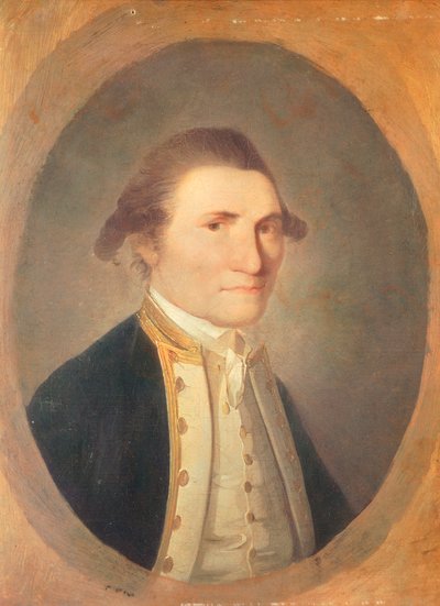 Portræt af James Cook (Marton i Cleveland af John Webber