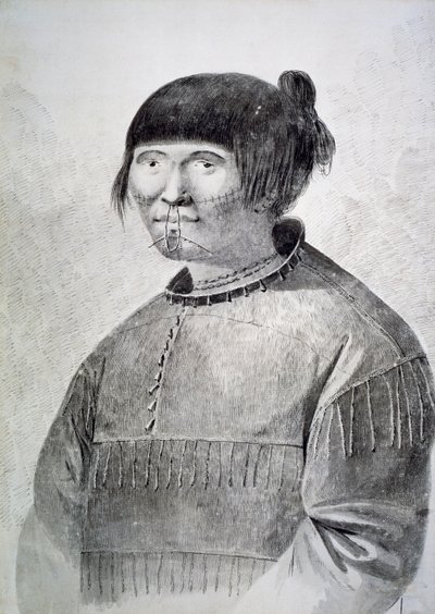 Portræt af tatoveret indfødt fra øen Unalaska af John Webber