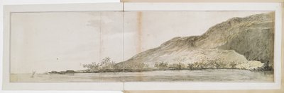 Udsigt over det nordlige punkt af Kealakekua Bay, på øen Hawaii, taget fra 