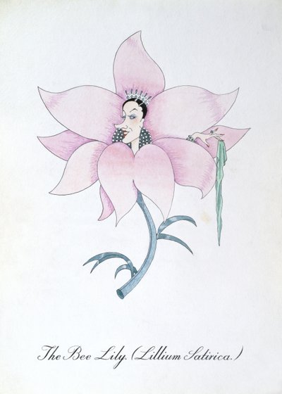 The Bee Lily (Lilium Satirical.), illustration fra 