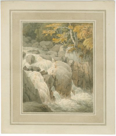 Braanens fald fra Eremitagen ved Dunkeld af John White Abbott