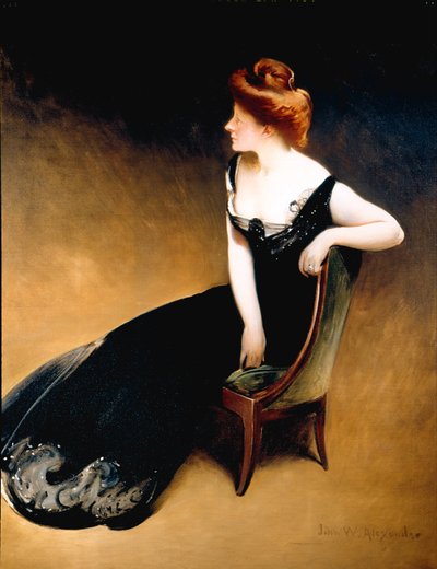 Portræt af fru V, fru Herman Duryea af John White Alexander