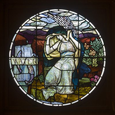 Biddulph Grange, James Powell & Sons, John William Brown (1842-1928), Vand, 1903, Art Nouveau af John William Brown