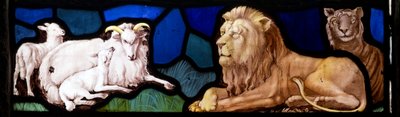 Lambs & Lions, Te Deum, East Window, ca. 1888 (farvet glas) af John William Brown