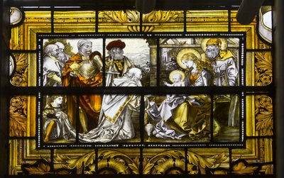 Oxford, Trinity College, James Powell & Sons, John William Brown (1842-1928), The Adoration of the Magi, 1885 af John William Brown