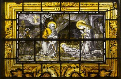 Oxford, Trinity College, James Powell & Sons, John William Brown (1842-1928), The Nativity, 1885 af John William Brown