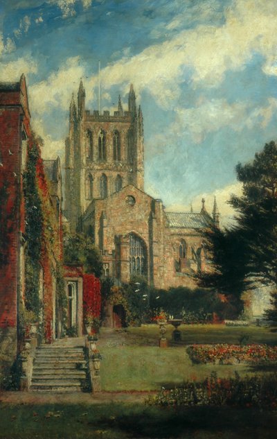 Hereford katedral af John William Buxton Knight