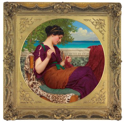 Langt borte tanker, 1911 af John William Godward