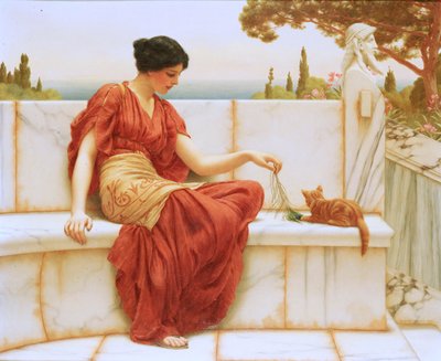 Favoritten, 1901 af John William Godward