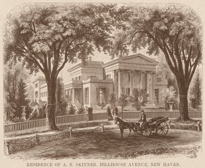 Bopæl for A.N. Skinner, Hillhouse Avenue, New Haven af John William Orr
