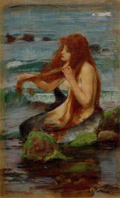 En havfrue af John William Waterhouse
