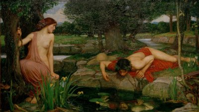 Ekko og Narcissus af John William Waterhouse