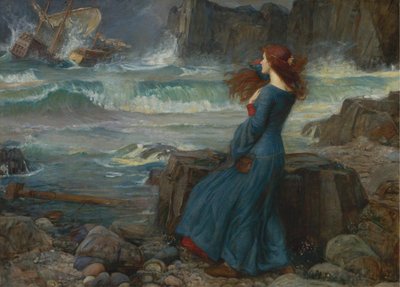 Miranda. Stormen, 1916 af John William Waterhouse