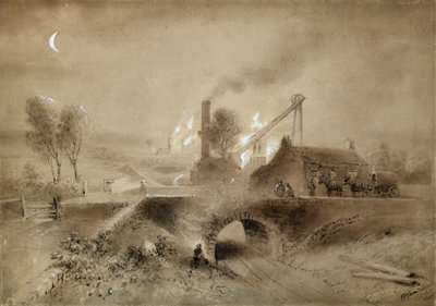 Pithead og Jernbane af John Wilson (after) Carmichael
