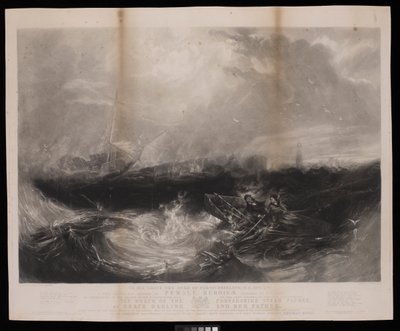 Til hans nåde hertugen af Northumberland ... denne historiske optegnelse over kvindeligt heltemod inspireret af medmenneskelighed som eksemplificeret i redningen den 7. september. af John Wilson (after) Carmichael