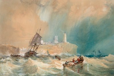 En handelsbrigge løber tør for Tynemouth af John Wilson Carmichael
