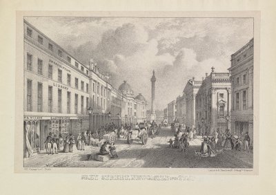 Grey Street, Newcastle af John Wilson Carmichael