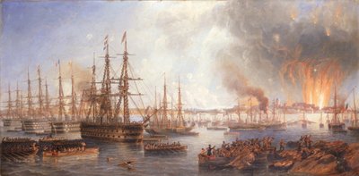 Bombardementet af Sveaborg, 5. august 1855, 1856 af John Wilson Carmichael