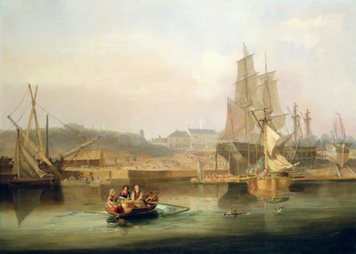 Skibsværftet ved Hessle Cliff af John Wilson Carmichael