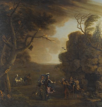 Macbeth og Banquo møder de tre hekse, 1759 af John Wootton