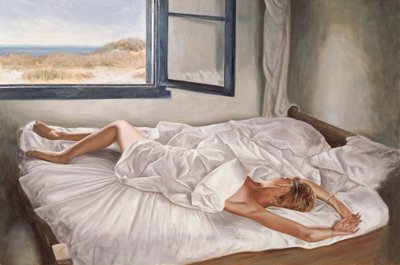 The Whispering Sea (olie på lærredstavle) af John Worthington