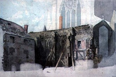 En arkitektonisk skitse af John Wykeham Archer