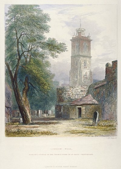 Church of St Giles without Cripplegate, City of London, 1851 af John Wykeham Archer