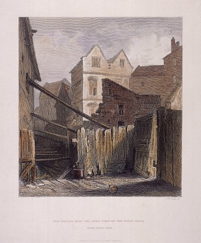 Fleet River, London, 1851 af John Wykeham Archer
