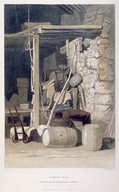 Fore Street, City of London, 1851. af John Wykeham Archer