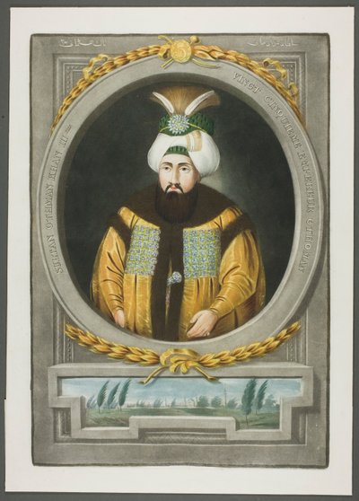 Othman Kahn III, fra Portraits of the Emperors of Tyrkiet af John Young
