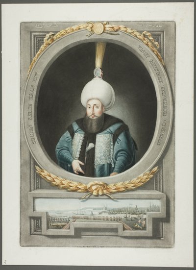 Selim Kahn III, fra Portraits of the Emperors of Tyrkiet af John Young