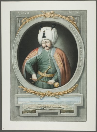 Selim Kahn I, fra Portraits of the Emperors of Tyrkiet af John Young