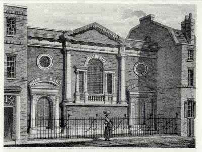 Church of St. Alphage, ætset af J. Skelton for Architectural Series of London Churches, pub. af J. Booth, 1814 af John after Coney