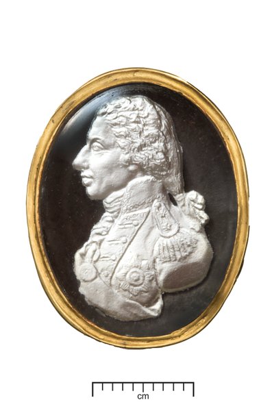Admiral Lord Nelson guldring, ca. 1820 (guld og sulfid) af John after De Vaere
