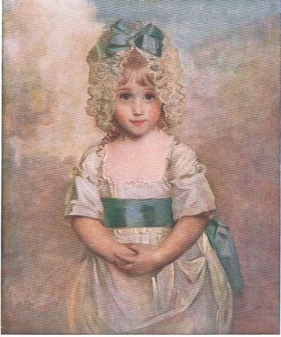 Charlotte Augusta Papendier i en alder af fem, Bibbys Annual, 1916-17 af John after Hoppner