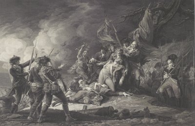 General Montgomerys død under angrebet i Quebec, december 1775, 1798 af John after Trumbull