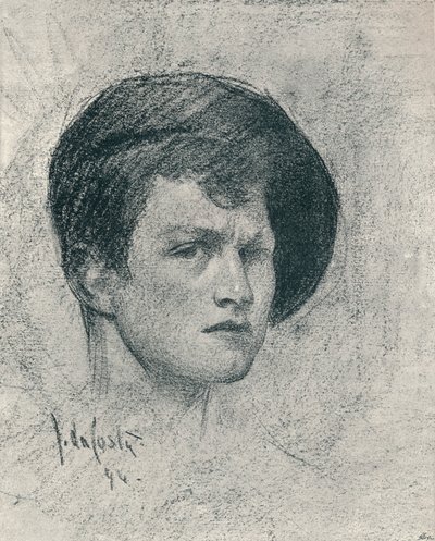 Et selvportræt af John da Costa, c1895 af John da Costa