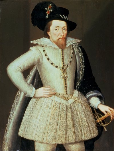 James I, halvlængde portræt af John de Critz